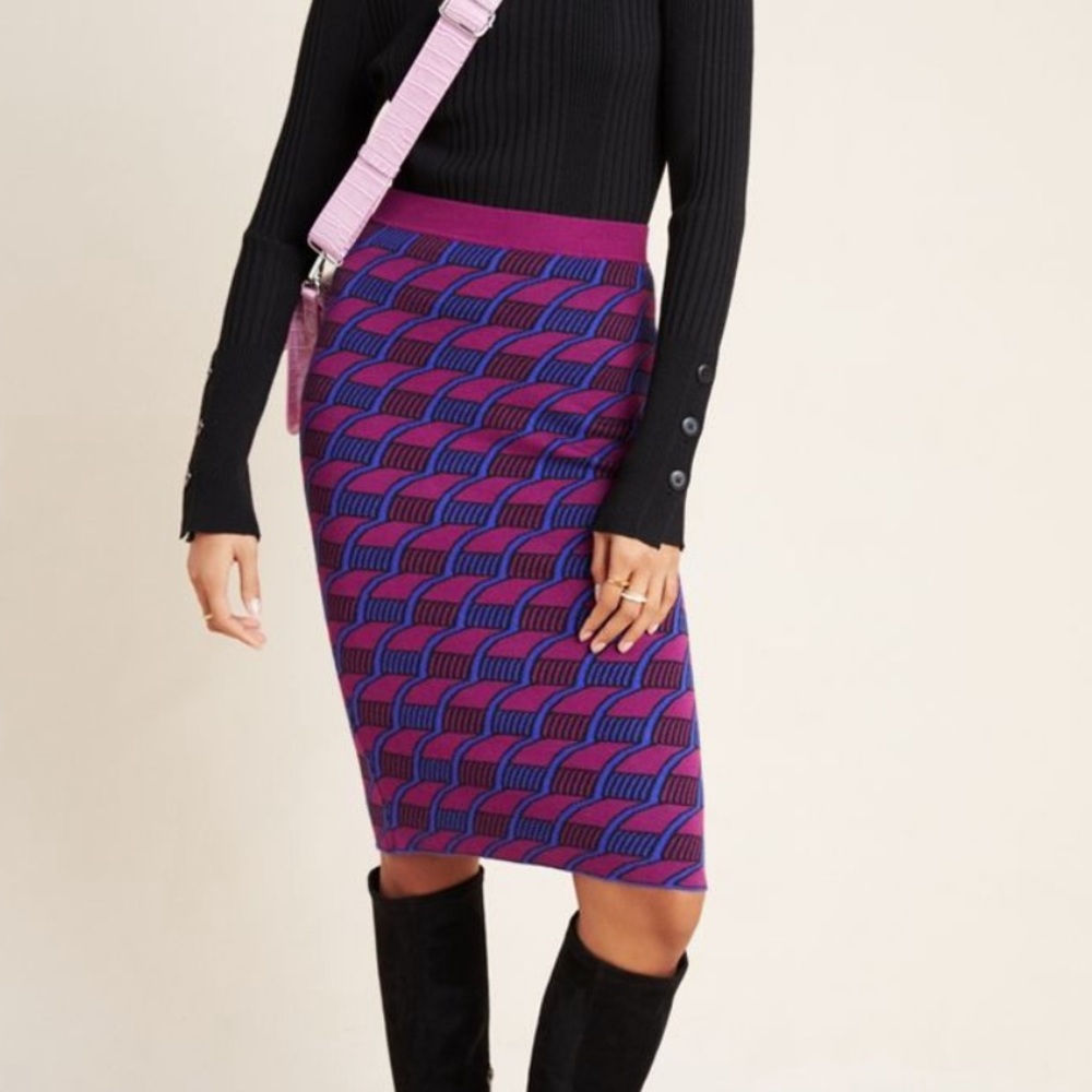 Sweater pencil skirt